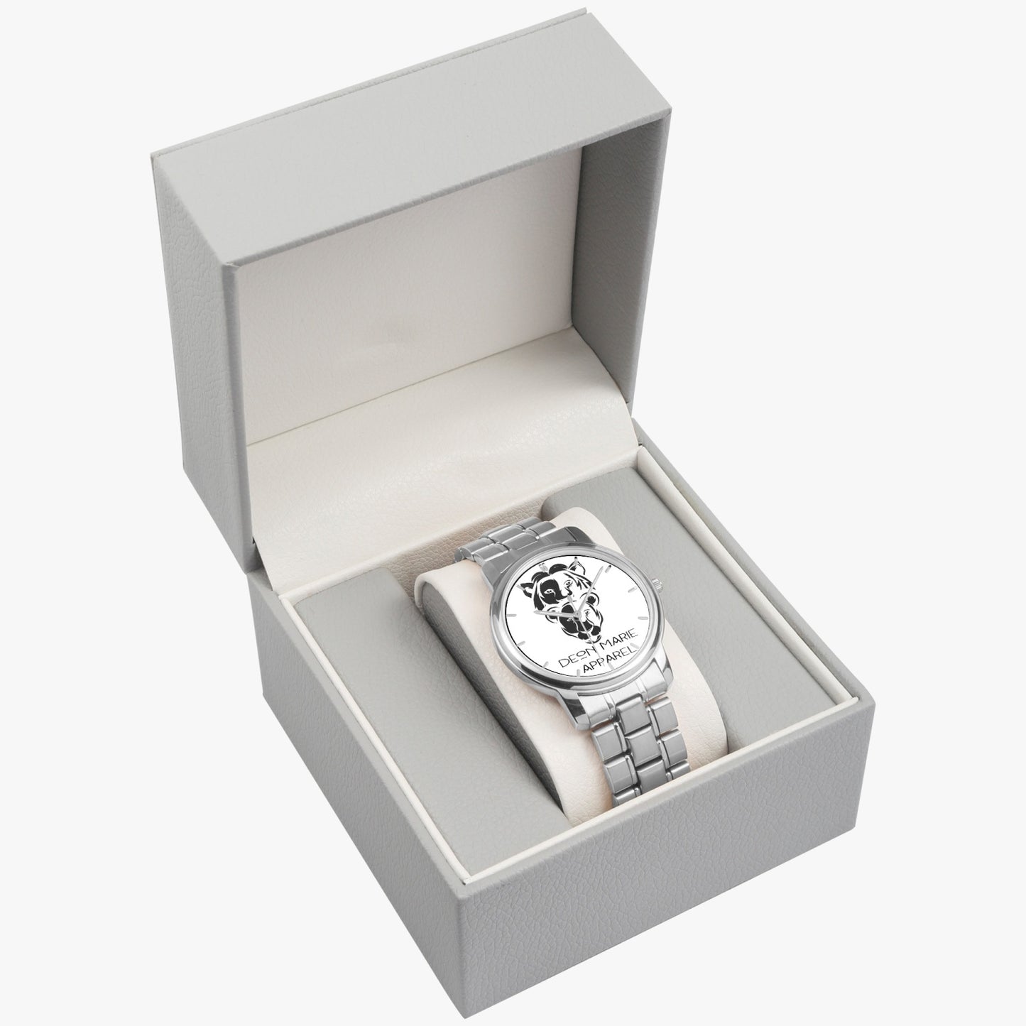 Deon Marie Stainless Steel Quartz Watch (Folding Clasp)