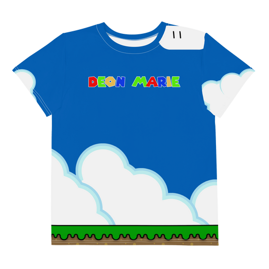 Kids Super Mario Theme Crew Neck T-Shirt