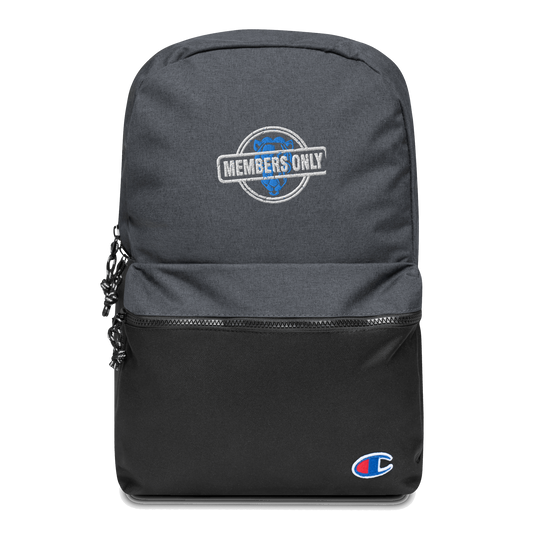 Members Only DM Embroidered Champion Backpack